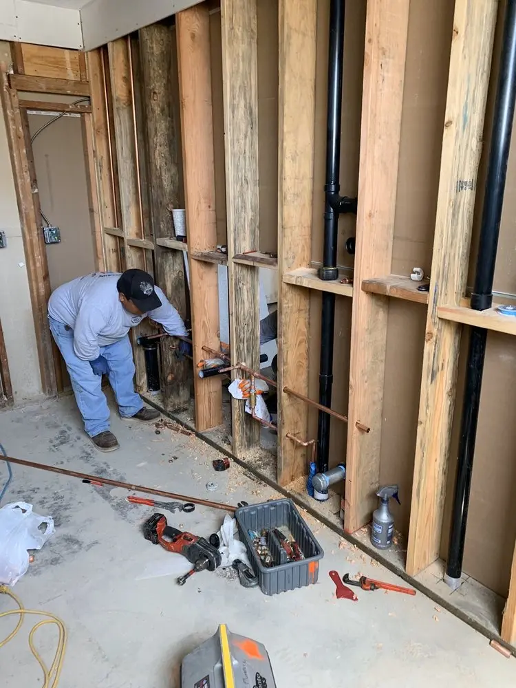 Commercial rough-in plumbing for Water Heater Replacement in Hidden Valley Lake